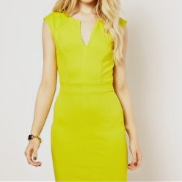 yellow bodycon dress uk